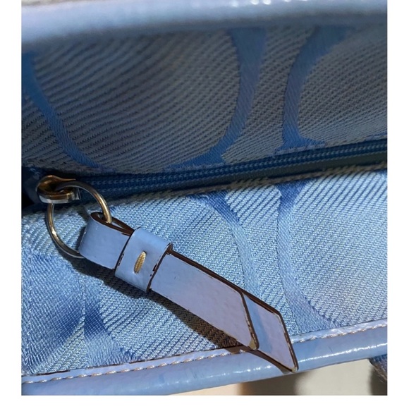 Coach CC signature print canvas satchel handbag - Picture 8 of 11